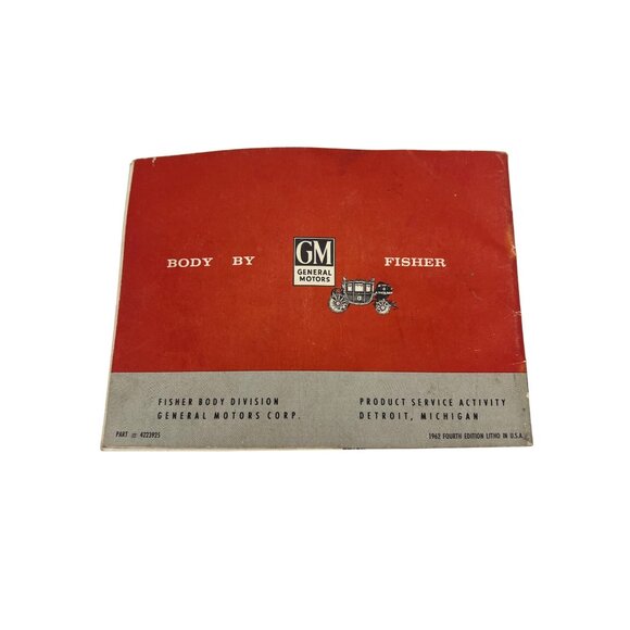 1962 GM Convertible Coupe Folding Power Top Operation & Care Manual Vintage Car - Picture 2 of 9